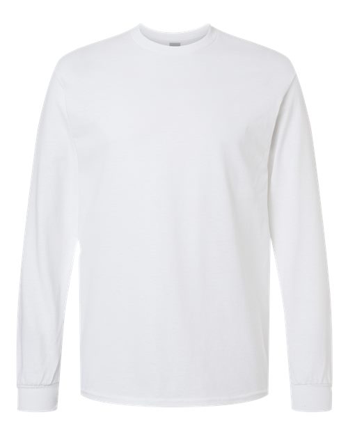 Gildan 5400, Unisex Heavy Cotton Long Sleeve T-shirt, White