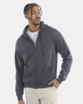 Champion S800, Unisex Powerblend Full-zip Hooded Sweatshirt, Black