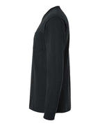 Gildan 2410, Unisex Ultra Cotton Long Sleeve Pocket T-shirt, Black