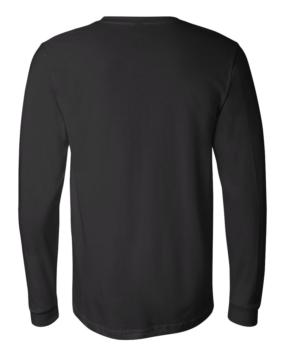 BELLA + CANVAS 3501, T-Shirts - Long Sleeve, Black