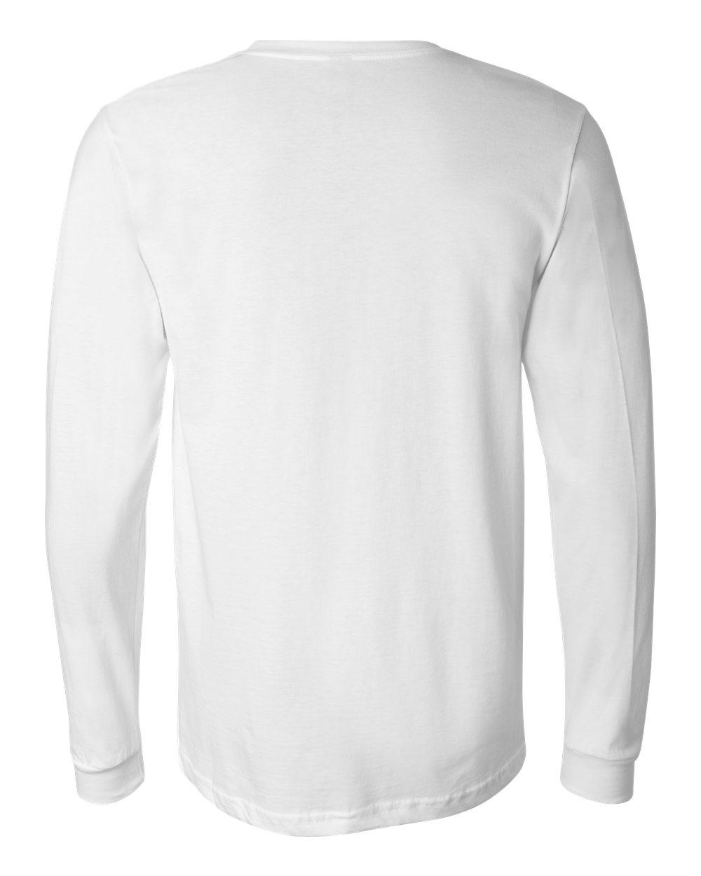 BELLA + CANVAS 3501, T-Shirts - Long Sleeve, White