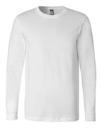 BELLA + CANVAS 3501, T-Shirts - Long Sleeve, White