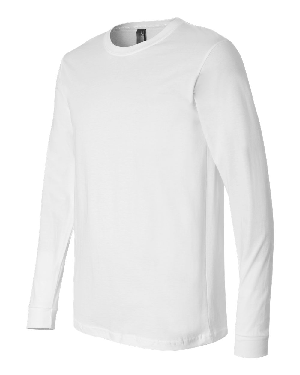 BELLA + CANVAS 3501, T-Shirts - Long Sleeve, White