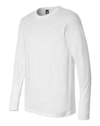 BELLA + CANVAS 3501, T-Shirts - Long Sleeve, White