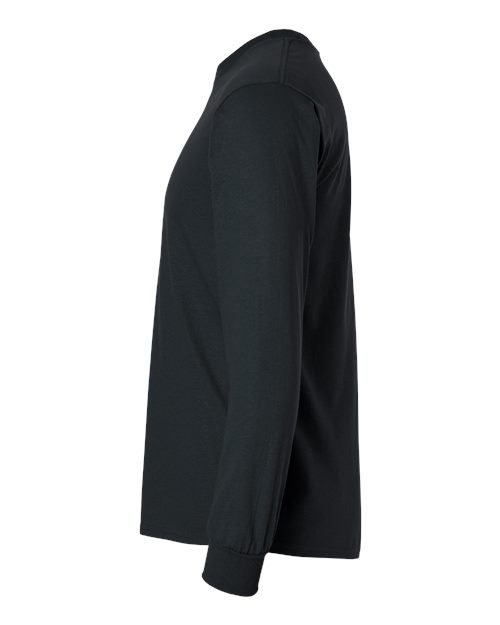 Gildan 2400, Unisex Ultra Cotton Long Sleeve T-shirt, Black