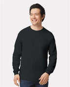 Gildan 2400, Unisex Ultra Cotton Long Sleeve T-shirt, Black