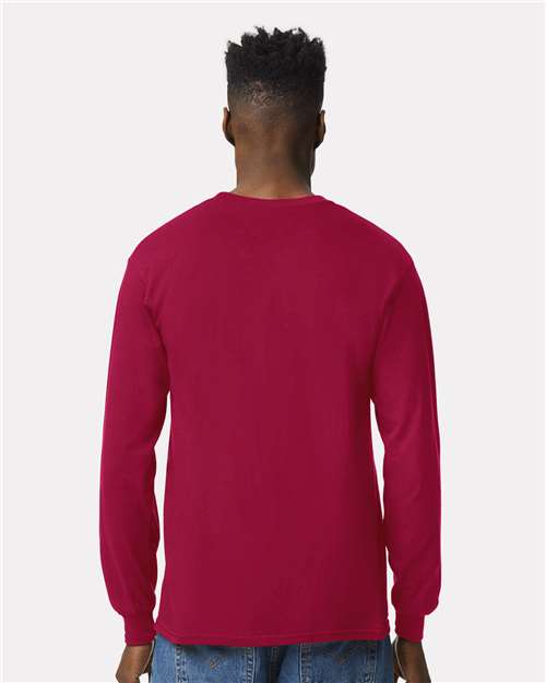 Gildan 2400, Unisex Ultra Cotton Long Sleeve T-shirt, Cardinal Red