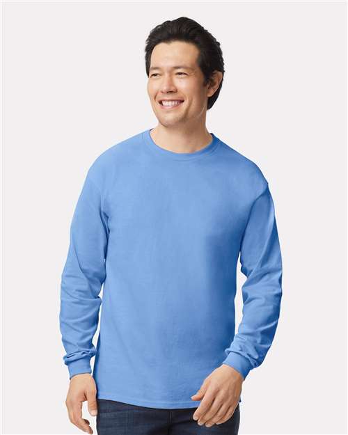 Gildan 2400, Unisex Ultra Cotton Long Sleeve T-shirt, Carolina Blue