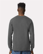 Gildan 2400, Unisex Ultra Cotton Long Sleeve T-shirt, Charcoal