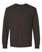Gildan 2400, Unisex Ultra Cotton Long Sleeve T-shirt, Dark Chocolate
