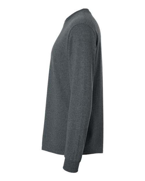 Gildan 2400, Unisex Ultra Cotton Long Sleeve T-shirt, Dark Heather