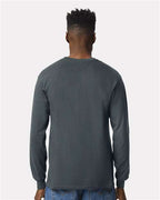 Gildan 2400, Unisex Ultra Cotton Long Sleeve T-shirt, Dark Heather