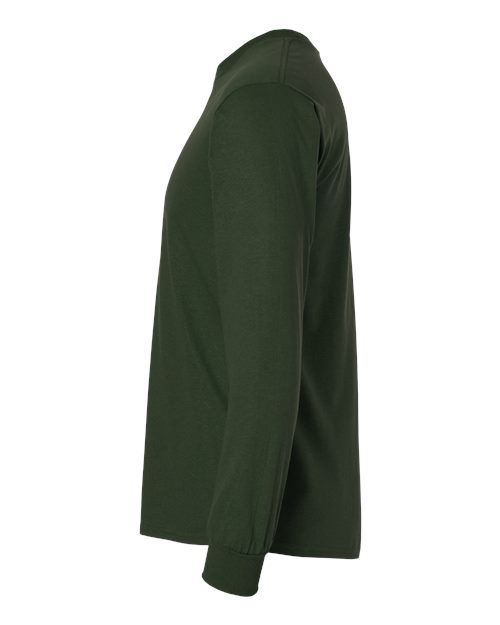 Gildan 2400, Unisex Ultra Cotton Long Sleeve T-shirt, Forest Green