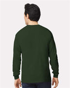 Gildan 2400, Unisex Ultra Cotton Long Sleeve T-shirt, Forest Green