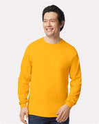 Gildan 2400, Unisex Ultra Cotton Long Sleeve T-shirt, Gold