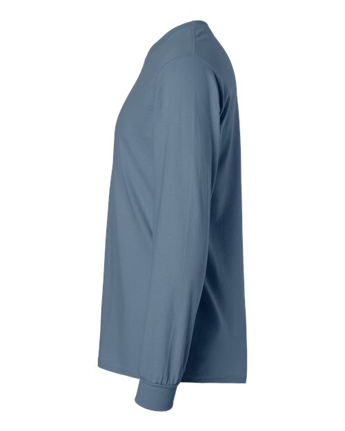 Gildan 2400, Unisex Ultra Cotton Long Sleeve T-shirt, Indigo Blue