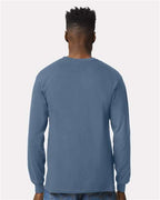 Gildan 2400, Unisex Ultra Cotton Long Sleeve T-shirt, Indigo Blue