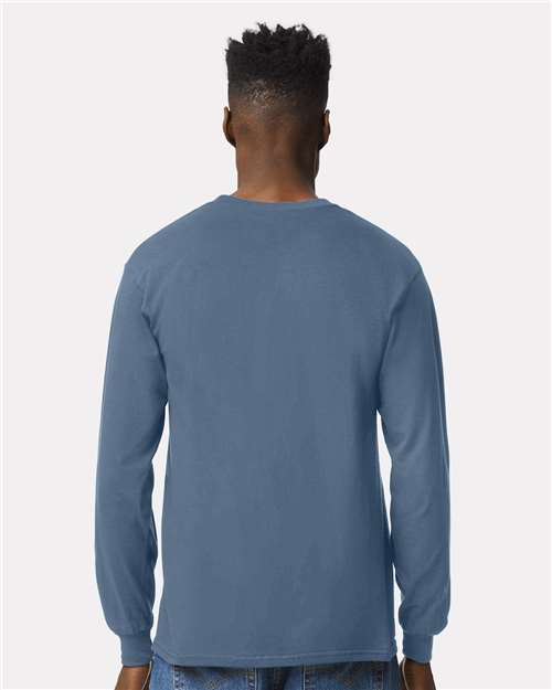Gildan 2400, Unisex Ultra Cotton Long Sleeve T-shirt, Indigo Blue
