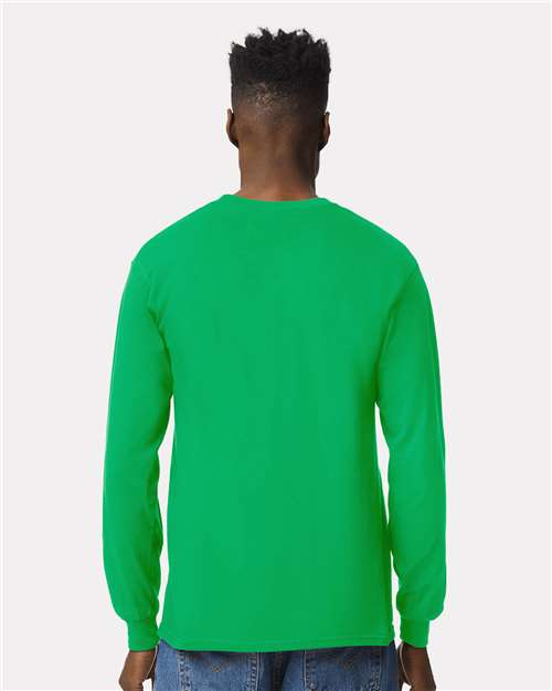 Gildan 2400, Unisex Ultra Cotton Long Sleeve T-shirt, Irish Green