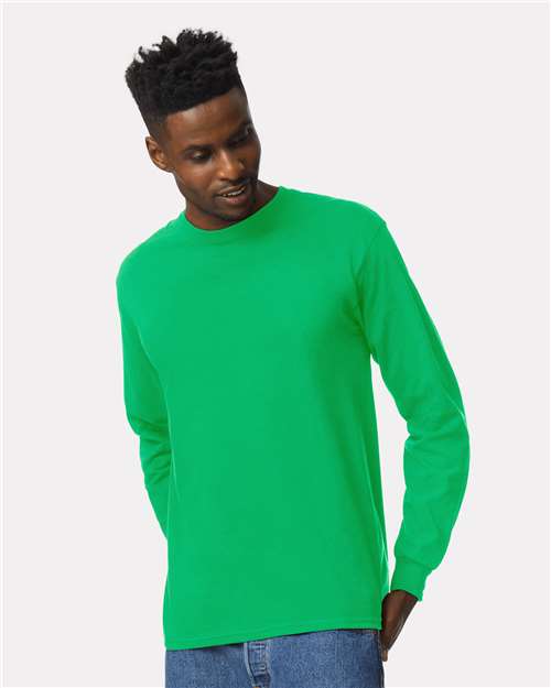 Gildan 2400, Unisex Ultra Cotton Long Sleeve T-shirt, Irish Green