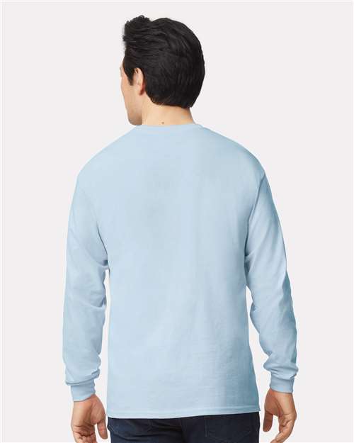 Gildan 2400, Unisex Ultra Cotton Long Sleeve T-shirt, Light Blue