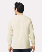 Gildan 2400, Unisex Ultra Cotton Long Sleeve T-shirt, Natural