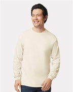 Gildan 2400, Unisex Ultra Cotton Long Sleeve T-shirt, Natural