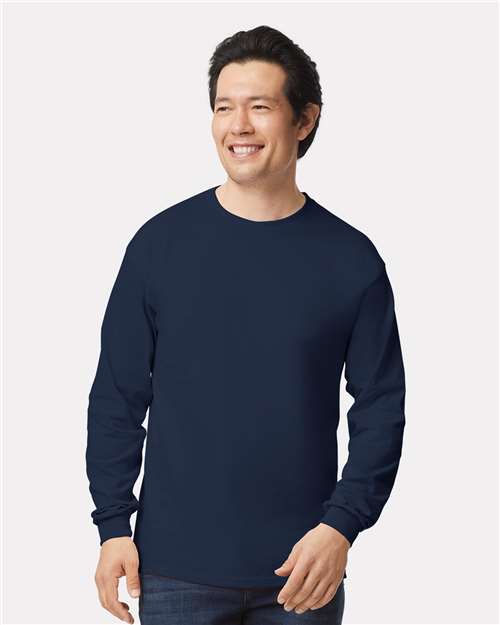 Gildan 2400, Unisex Ultra Cotton Long Sleeve T-shirt, Navy