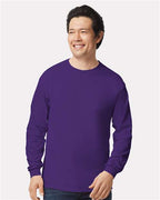 Gildan 2400, Unisex Ultra Cotton Long Sleeve T-shirt, Purple