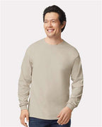 Gildan 2400, Unisex Ultra Cotton Long Sleeve T-shirt, Sand