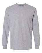 Gildan 2400, Unisex Ultra Cotton Long Sleeve T-shirt, Sport Grey