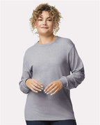 Gildan 2400, Unisex Ultra Cotton Long Sleeve T-shirt, Sport Grey