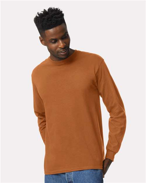 Gildan 2400, Unisex Ultra Cotton Long Sleeve T-shirt, Texas Orange
