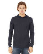BELLA + CANVAS 3512, T-Shirts - Long Sleeve, Charcoal Black Triblend