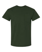 Gildan 2300, Unisex Ultra Cotton Pocket T-shirt, Forest Green