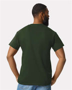 Gildan 2300, Unisex Ultra Cotton Pocket T-shirt, Forest Green