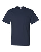 JERZEES 29MPR, 159 Unisex Dri-power 50/50 Pocket T-shirt, J. Navy