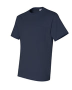 JERZEES 29MPR, 159 Unisex Dri-power 50/50 Pocket T-shirt, J. Navy