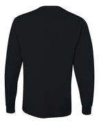 JERZEES 29LSR, 166 Unisex Dri-power Long Sleeve 50/50 T-shirt, Black