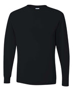 JERZEES 29LSR, 166 Unisex Dri-power Long Sleeve 50/50 T-shirt, Black