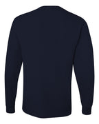 JERZEES 29LSR, 166 Unisex Dri-power Long Sleeve 50/50 T-shirt, J. Navy