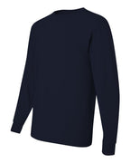 JERZEES 29LSR, 166 Unisex Dri-power Long Sleeve 50/50 T-shirt, J. Navy