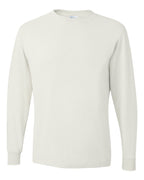 JERZEES 29LSR, 166 Unisex Dri-power Long Sleeve 50/50 T-shirt, White