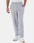 Champion P800, Unisex Powerblend Open-bottom Sweatpants With Pockets, Black