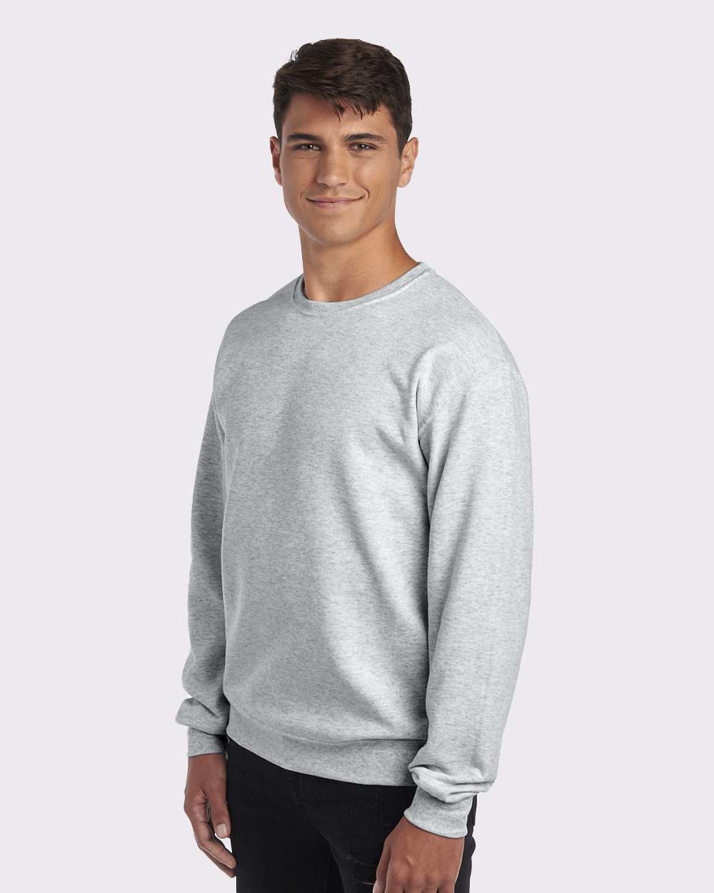JERZEES 562MR, 371 Unisex Nublend Crewneck Sweatshirt, Ash