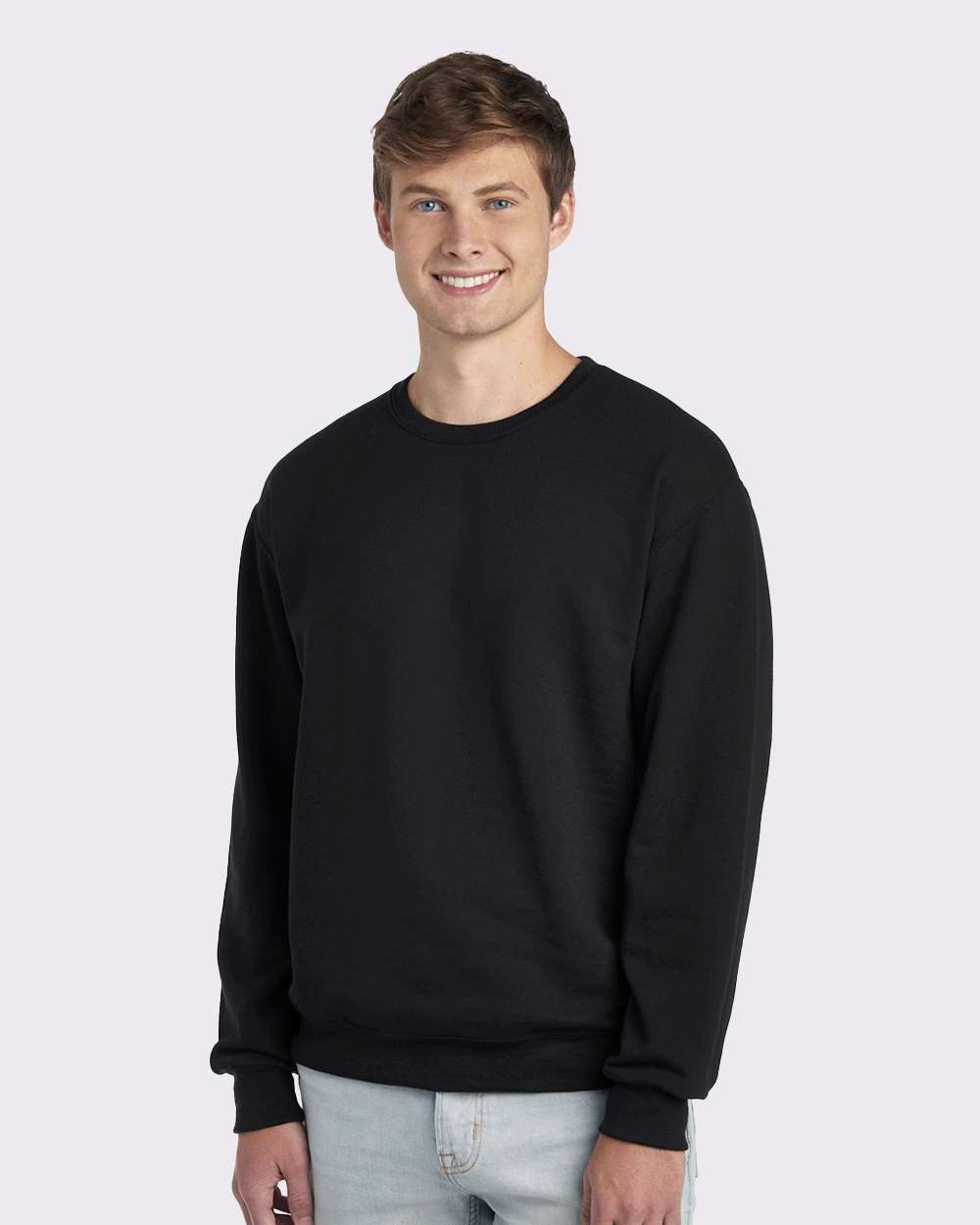 JERZEES 562MR, 371 Unisex Nublend Crewneck Sweatshirt, Black