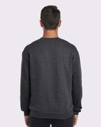 JERZEES 562MR, 371 Unisex Nublend Crewneck Sweatshirt, Black Heather