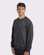 JERZEES 562MR, 371 Unisex Nublend Crewneck Sweatshirt, Black Heather