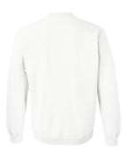 Gildan 18000, Unisex Heavy Blend Crewneck Sweatshirt, White