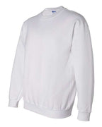 Gildan 12000, Unisex Dryblend Crewneck Sweatshirt, White
